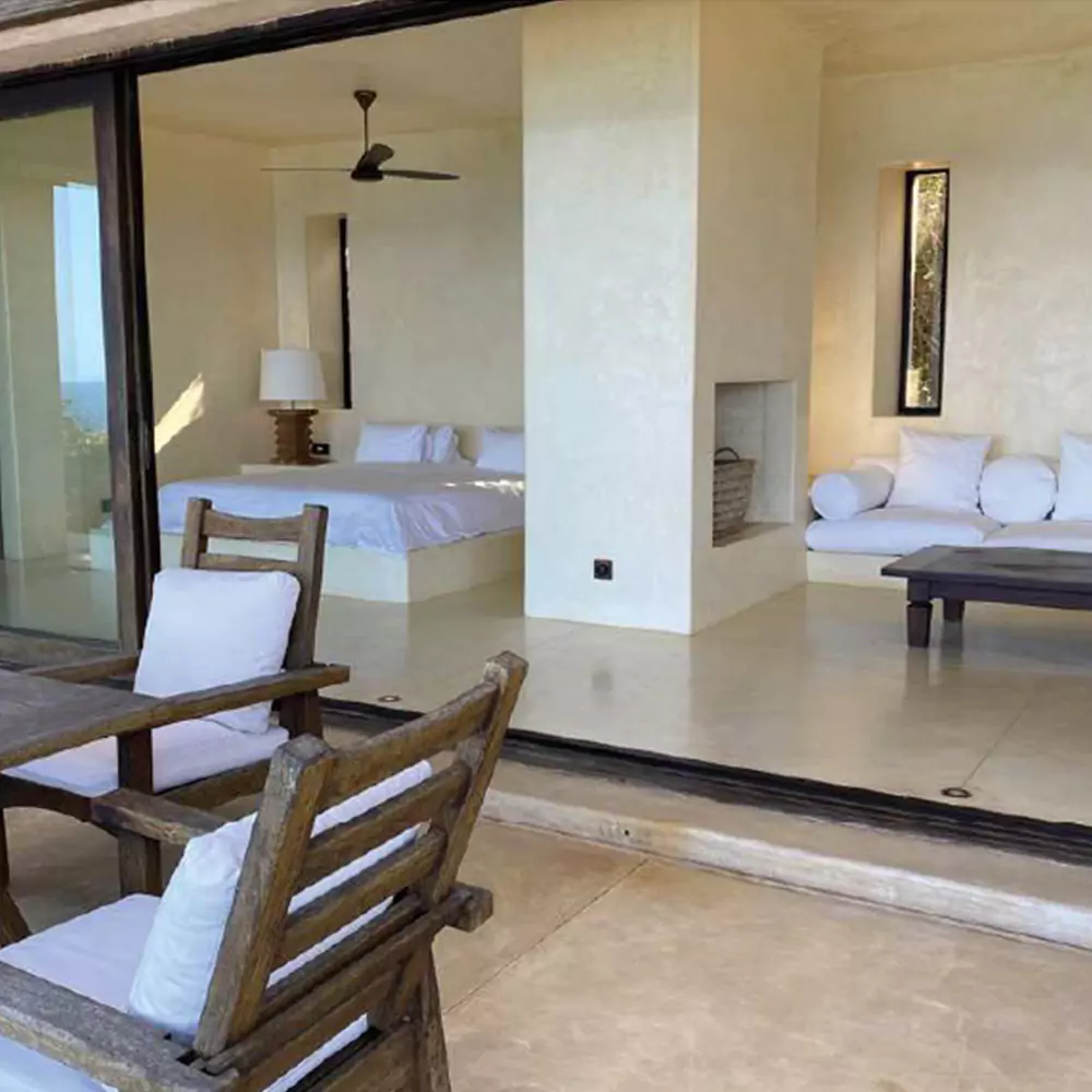 luxury interior of the dune house at matalai
